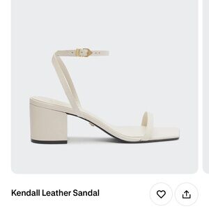 SHUTZ Kendall Leather Sandal in Cream